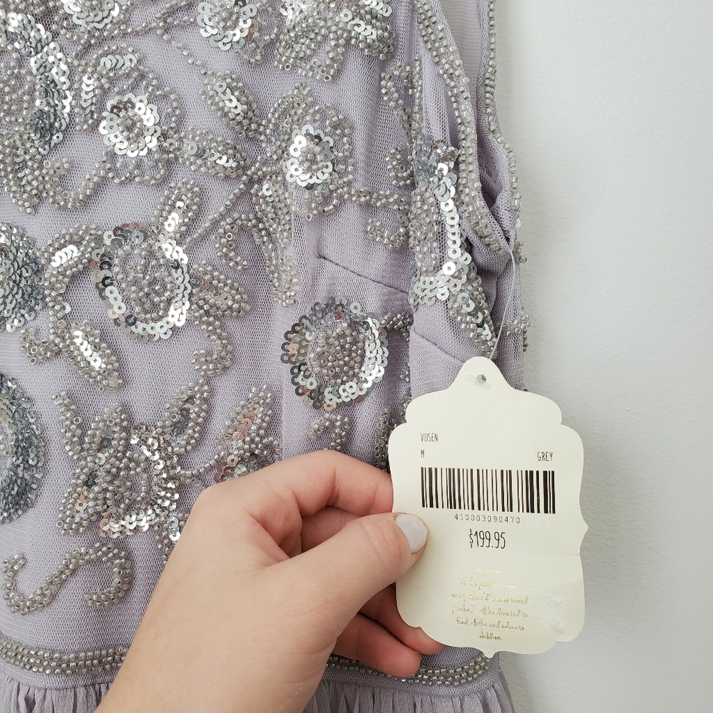 Altar'd State Lilac Beaded Prom Dress - Picture 4 of 5